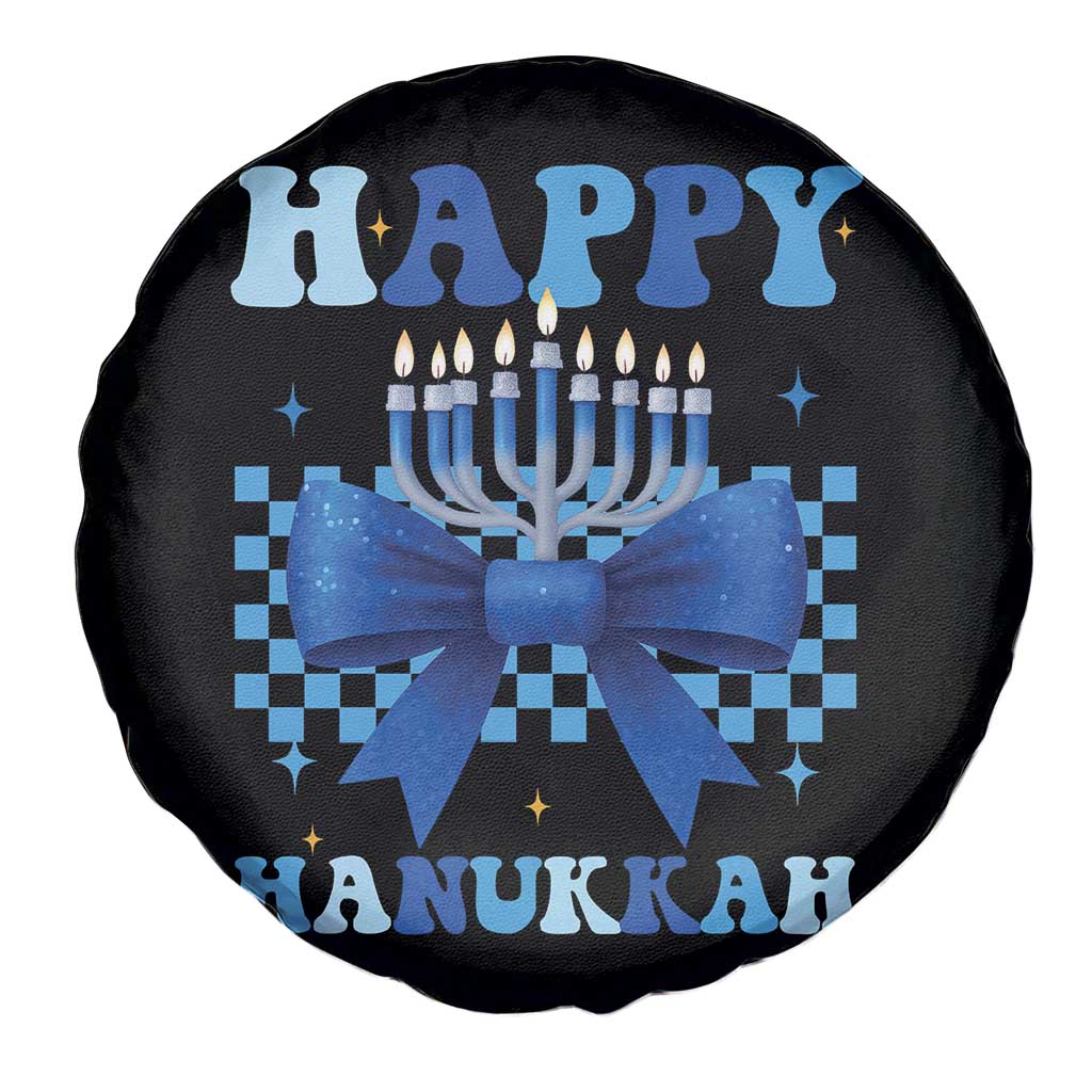 Coquette Hanukkah Spare Tire Cover Jewish Menorah Bow Girls TS10 Print Your Wear