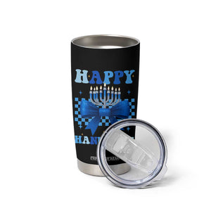 Coquette Hanukkah Tumbler Cup Jewish Menorah Bow Girls TS10 Print Your Wear