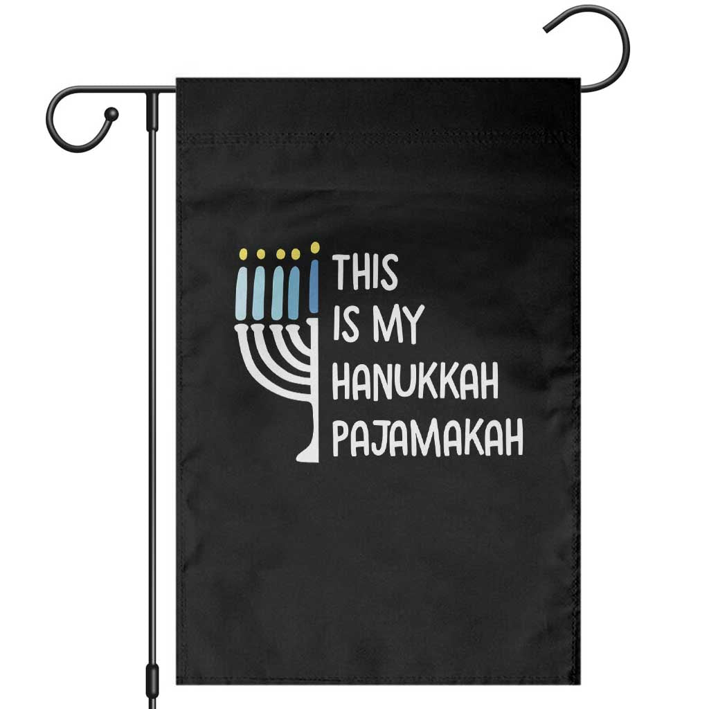 Funny Hanukkah Pajama Garden Flag This is My Pajamakah Gift Chanukah TS10 Black Print Your Wear