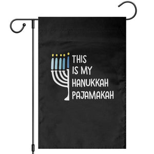 Funny Hanukkah Pajama Garden Flag This is My Pajamakah Gift Chanukah TS10 Black Print Your Wear