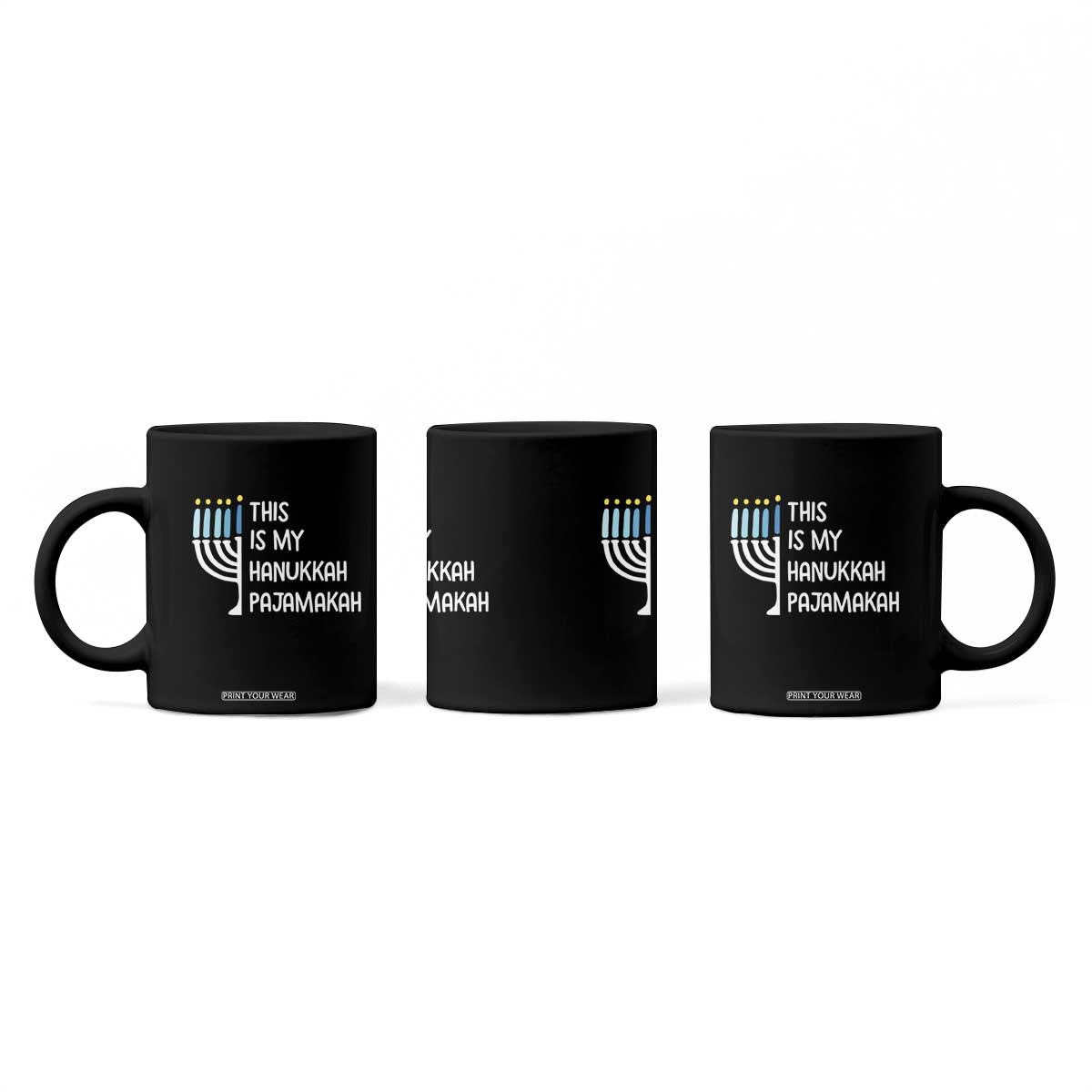 Funny Hanukkah Pajama Coffee Mug This is My Pajamakah Gift Chanukah TS10 Print Your Wear