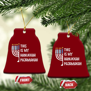 Funny Hanukkah Pajama Ceramic Ornament This is My Pajamakah Gift Chanukah TS10 Print Your Wear