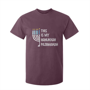 Funny Hanukkah Pajama T Shirt For Kid This is My Pajamakah Gift Chanukah TS10 Maroon Print Your Wear