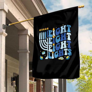 Happy Hanukkah Garden Flag Retro Groovy Eight Nights and Eight Lights TS10 Print Your Wear