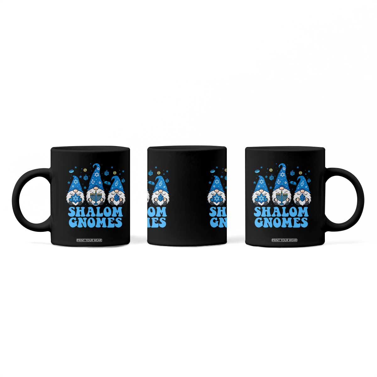 Happy Hanukkah Coffee Mug Retro Groovy Eight Nights Lights TS10 Print Your Wear