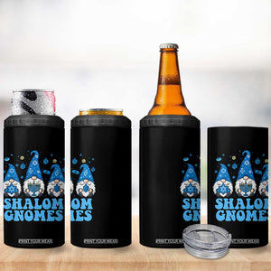 Happy Hanukkah 4 in 1 Can Cooler Tumbler Retro Groovy Eight Nights Lights TS10 Print Your Wear