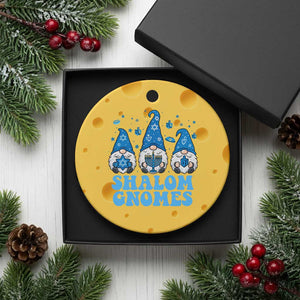 Happy Hanukkah Ceramic Ornament Retro Groovy Eight Nights Lights TS10 1pc Yellow Cheese Print Your Wear