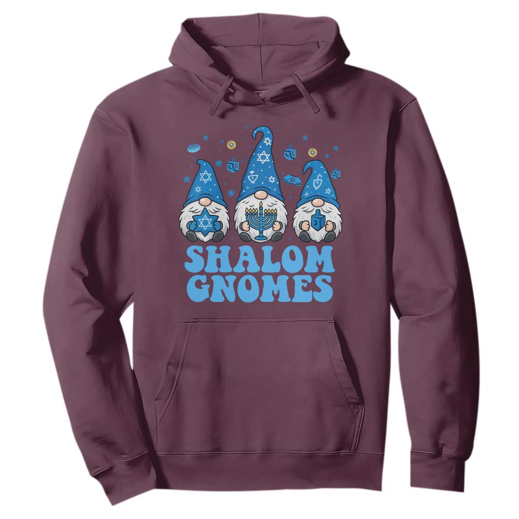 Happy Hanukkah Hoodie Retro Groovy Eight Nights Lights TS10 Maroon Print Your Wear
