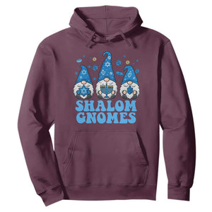 Happy Hanukkah Hoodie Retro Groovy Eight Nights Lights TS10 Maroon Print Your Wear