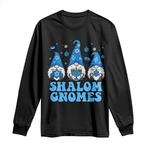 Happy Hanukkah Long Sleeve Shirt Retro Groovy Eight Nights Lights TS10 Black Print Your Wear