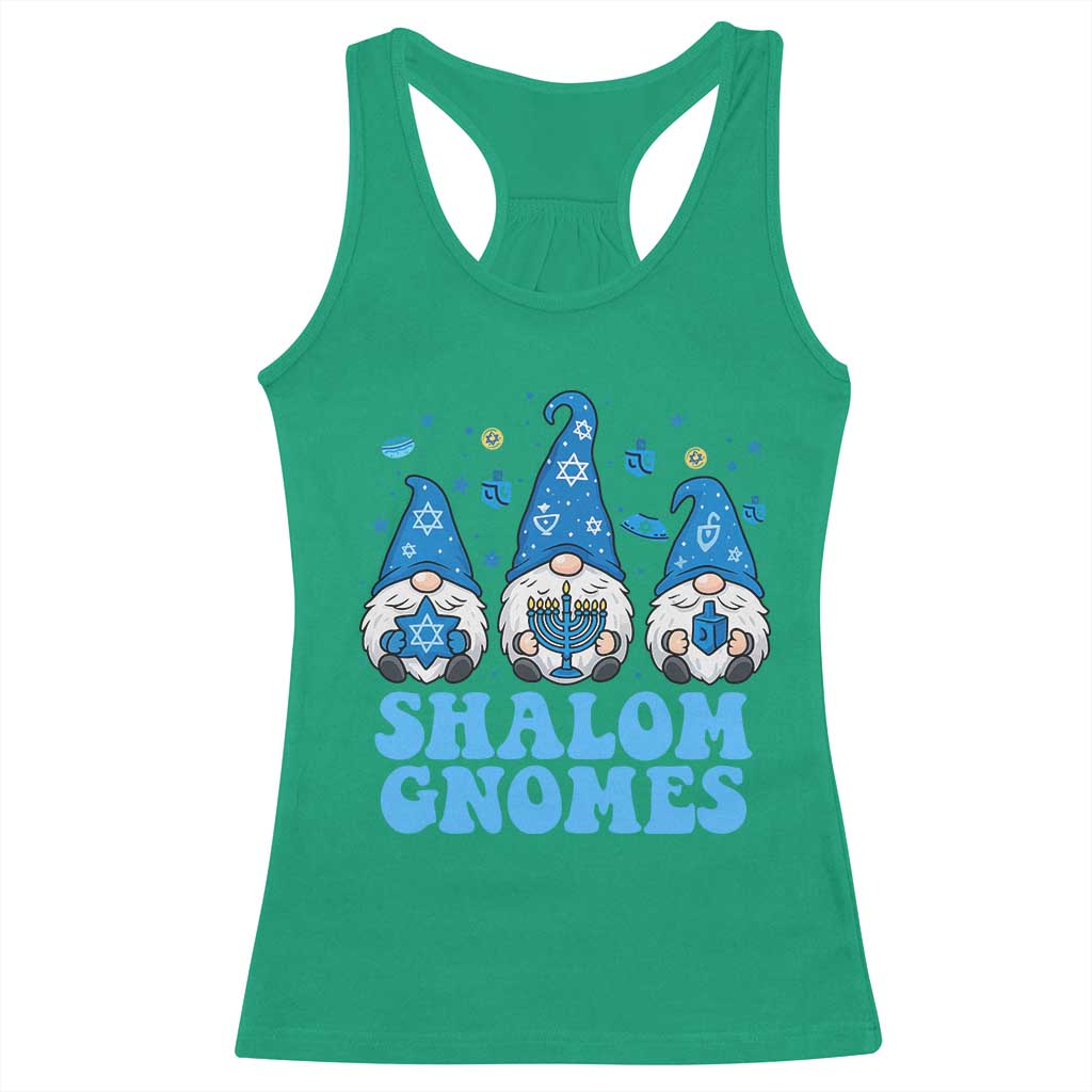 Happy Hanukkah Racerback Tank Top Retro Groovy Eight Nights Lights TS10 Irish Green Print Your Wear