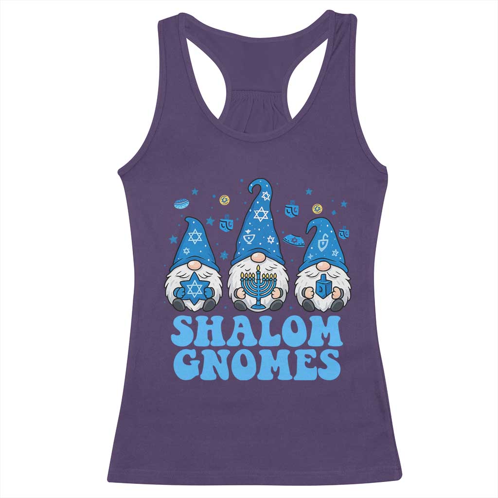 Happy Hanukkah Racerback Tank Top Retro Groovy Eight Nights Lights TS10 Purple Print Your Wear