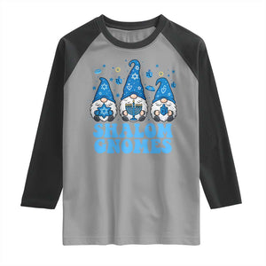 Happy Hanukkah Raglan Shirt Retro Groovy Eight Nights Lights TS10 Sport Gray Black Print Your Wear