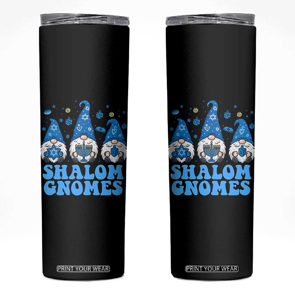 Happy Hanukkah Skinny Tumbler Retro Groovy Eight Nights Lights TS10 Black Print Your Wear