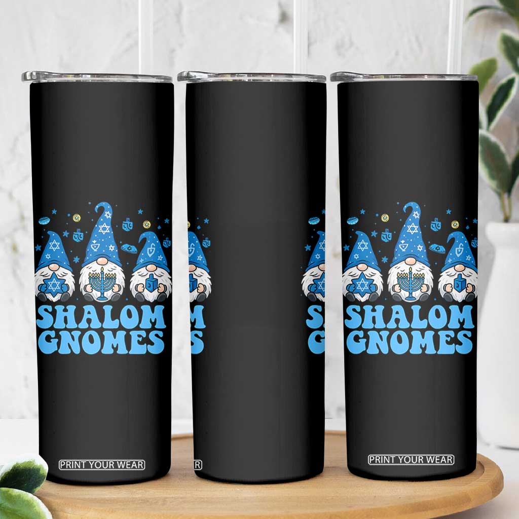 Happy Hanukkah Skinny Tumbler Retro Groovy Eight Nights Lights TS10 Print Your Wear