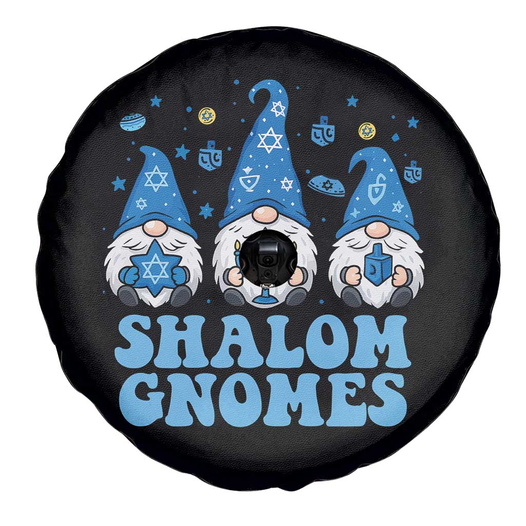 Happy Hanukkah Spare Tire Cover Retro Groovy Eight Nights Lights TS10 Print Your Wear
