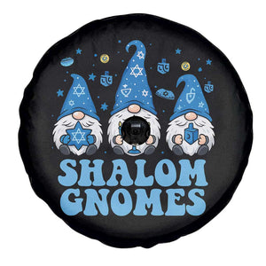 Happy Hanukkah Spare Tire Cover Retro Groovy Eight Nights Lights TS10 Print Your Wear