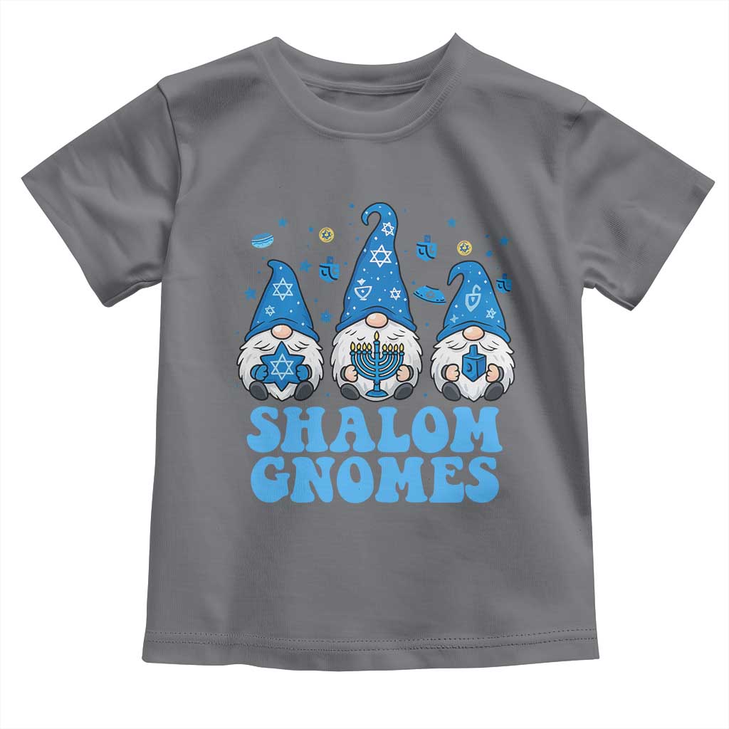 Happy Hanukkah Toddler T Shirt Retro Groovy Eight Nights Lights TS10 Charcoal Print Your Wear