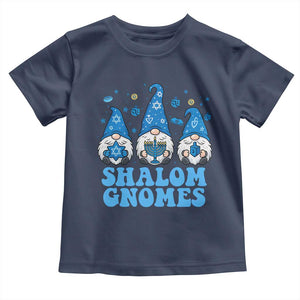 Happy Hanukkah Toddler T Shirt Retro Groovy Eight Nights Lights TS10 Navy Print Your Wear
