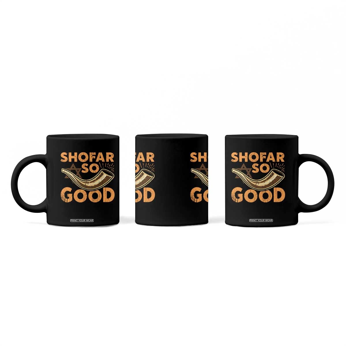 Shofar So Good Coffee Mug Funny Rosh Hashanah Jewish Holiday Gift TS10 Print Your Wear