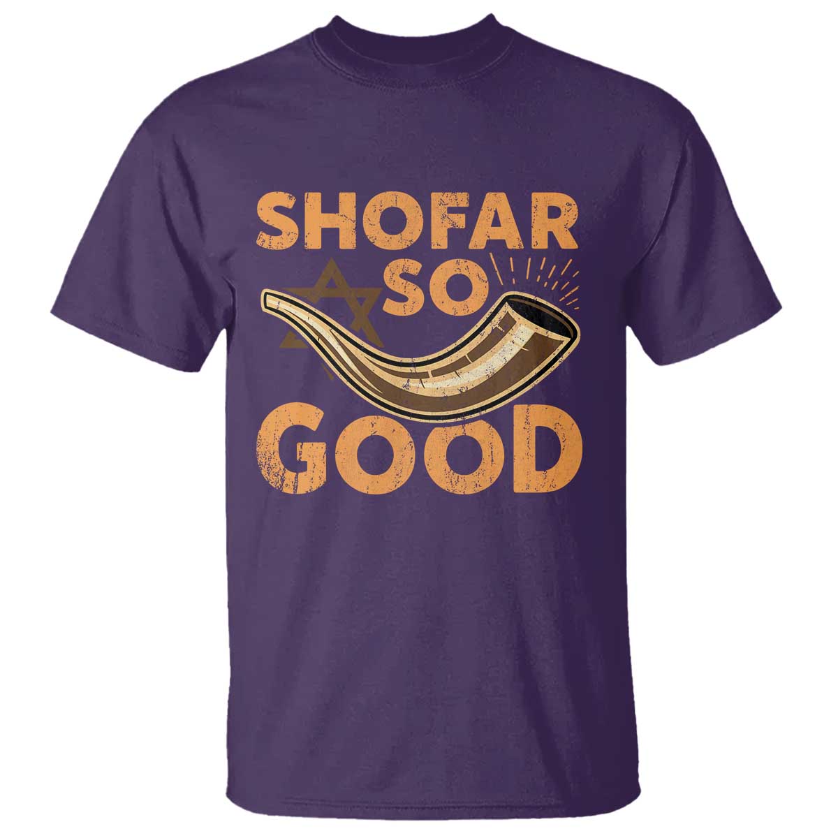 Shofar So Good T Shirt Funny Rosh Hashanah Jewish Holiday Gift TS10 Purple Print Your Wear