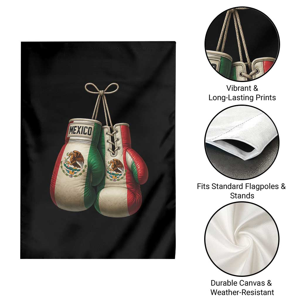 Mexican Boxing Gloves Garden Flag Retro Vintage Mexico Flag Boxer TS10 Print Your Wear