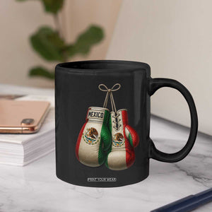 Mexican Boxing Gloves Coffee Mug Retro Vintage Mexico Flag Boxer TS10 Print Your Wear