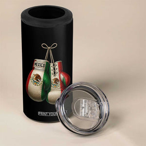 Mexican Boxing Gloves 4 in 1 Can Cooler Tumbler Retro Vintage Mexico Flag Boxer TS10 Print Your Wear