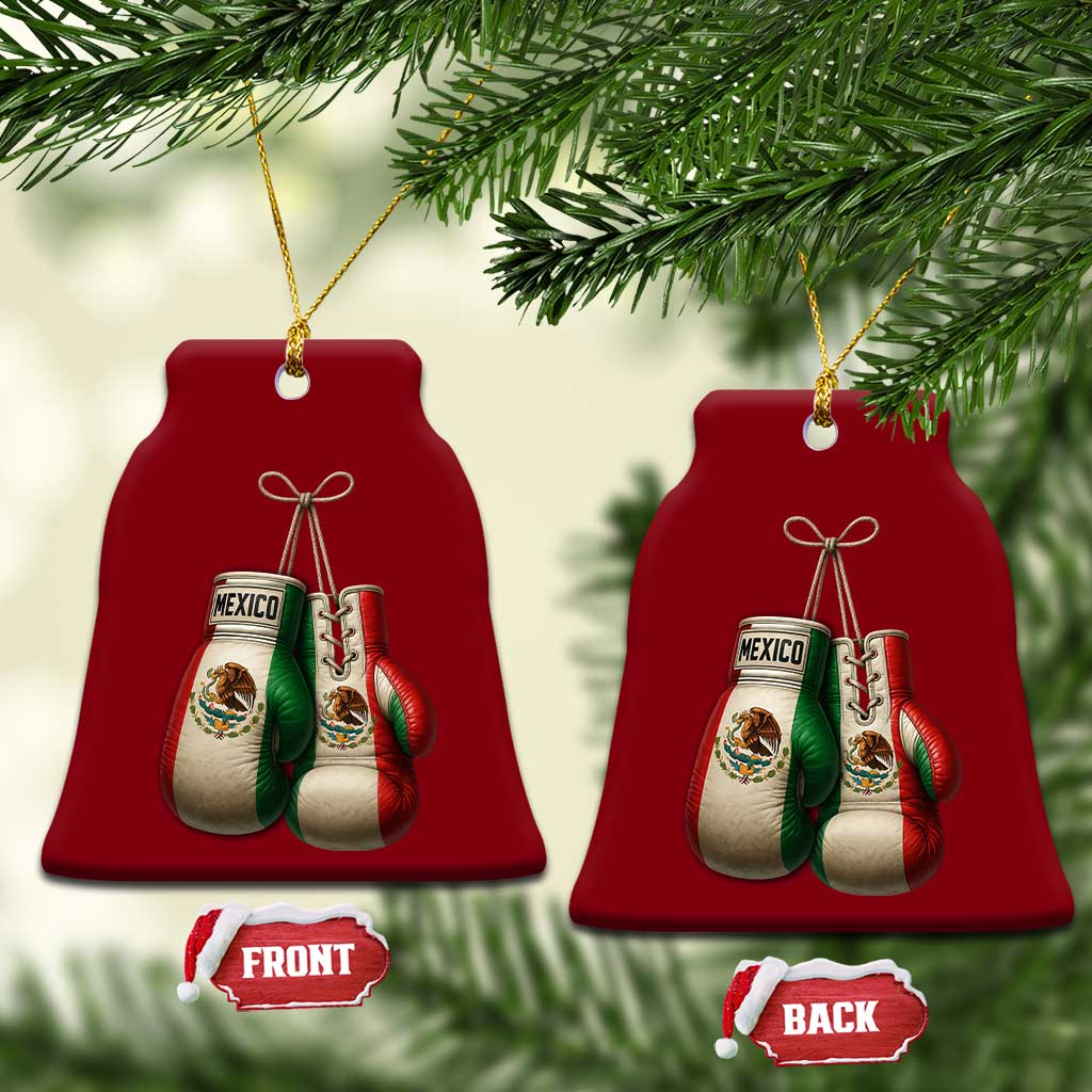 Mexican Boxing Gloves Ceramic Ornament Retro Vintage Mexico Flag Boxer TS10 Print Your Wear