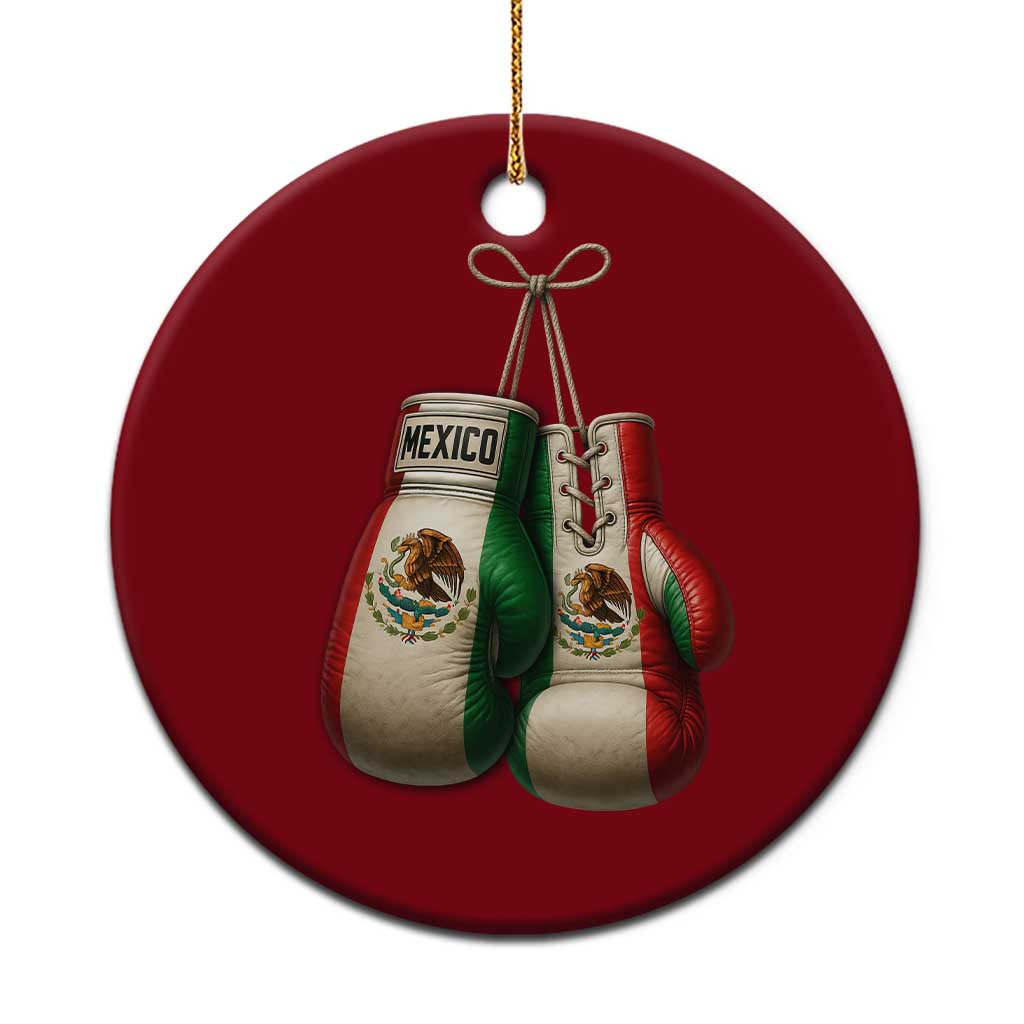 Mexican Boxing Gloves Ceramic Ornament Retro Vintage Mexico Flag Boxer TS10 1pc Red Print Your Wear