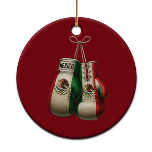Mexican Boxing Gloves Ceramic Ornament Retro Vintage Mexico Flag Boxer TS10 1pc Red Print Your Wear