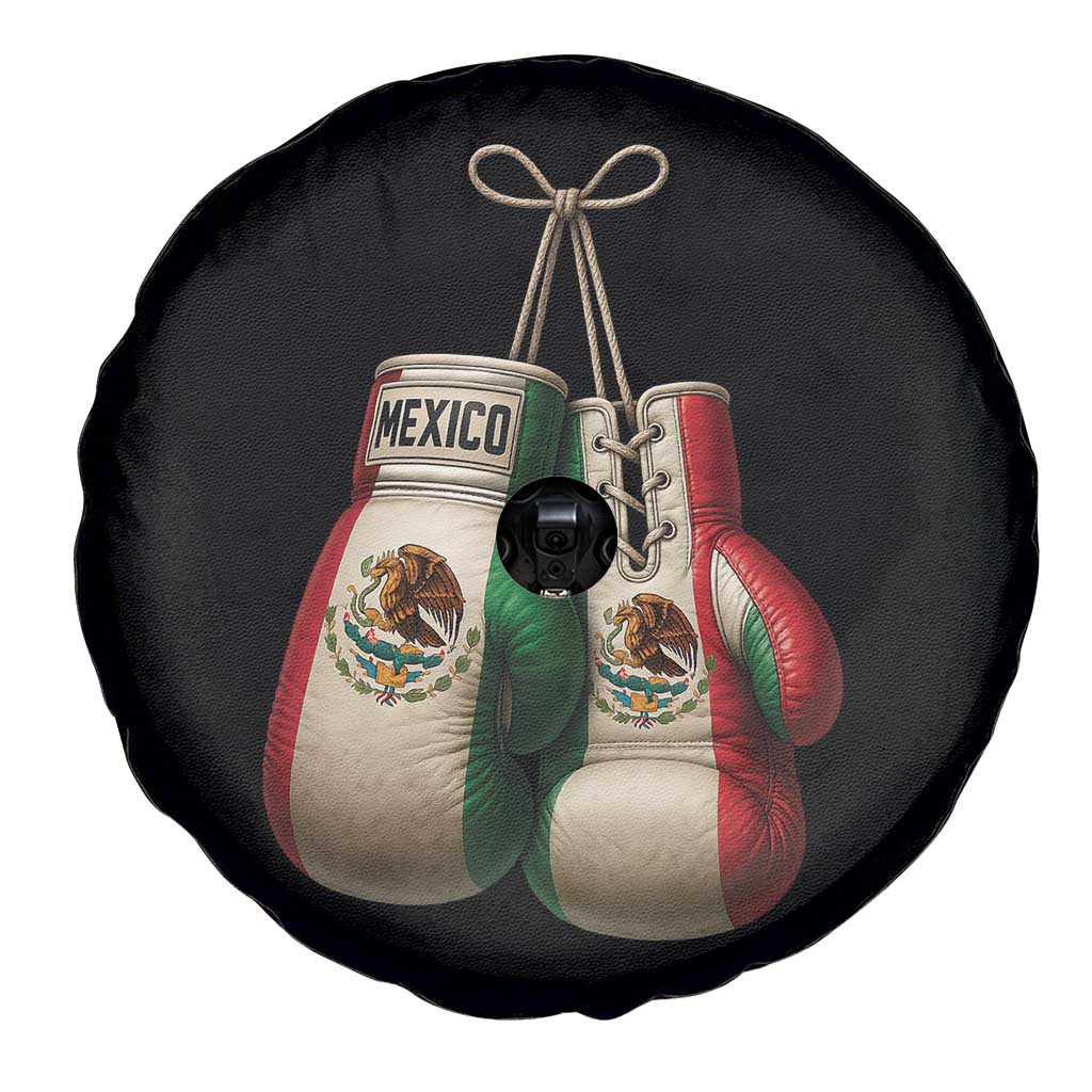 Mexican Boxing Gloves Spare Tire Cover Retro Vintage Mexico Flag Boxer TS10 Print Your Wear