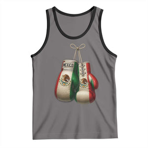 Mexican Boxing Gloves Tank Top Retro Vintage Mexico Flag Boxer TS10 Deep Heather Black Print Your Wear