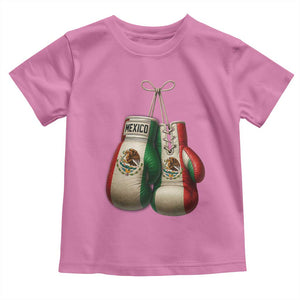 Mexican Boxing Gloves Toddler T Shirt Retro Vintage Mexico Flag Boxer TS10 Azalea Print Your Wear
