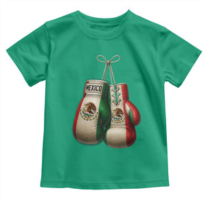 Mexican Boxing Gloves Toddler T Shirt Retro Vintage Mexico Flag Boxer TS10 Irish Green Print Your Wear