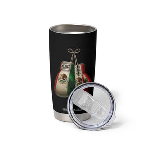 Mexican Boxing Gloves Tumbler Cup Retro Vintage Mexico Flag Boxer TS10 Print Your Wear