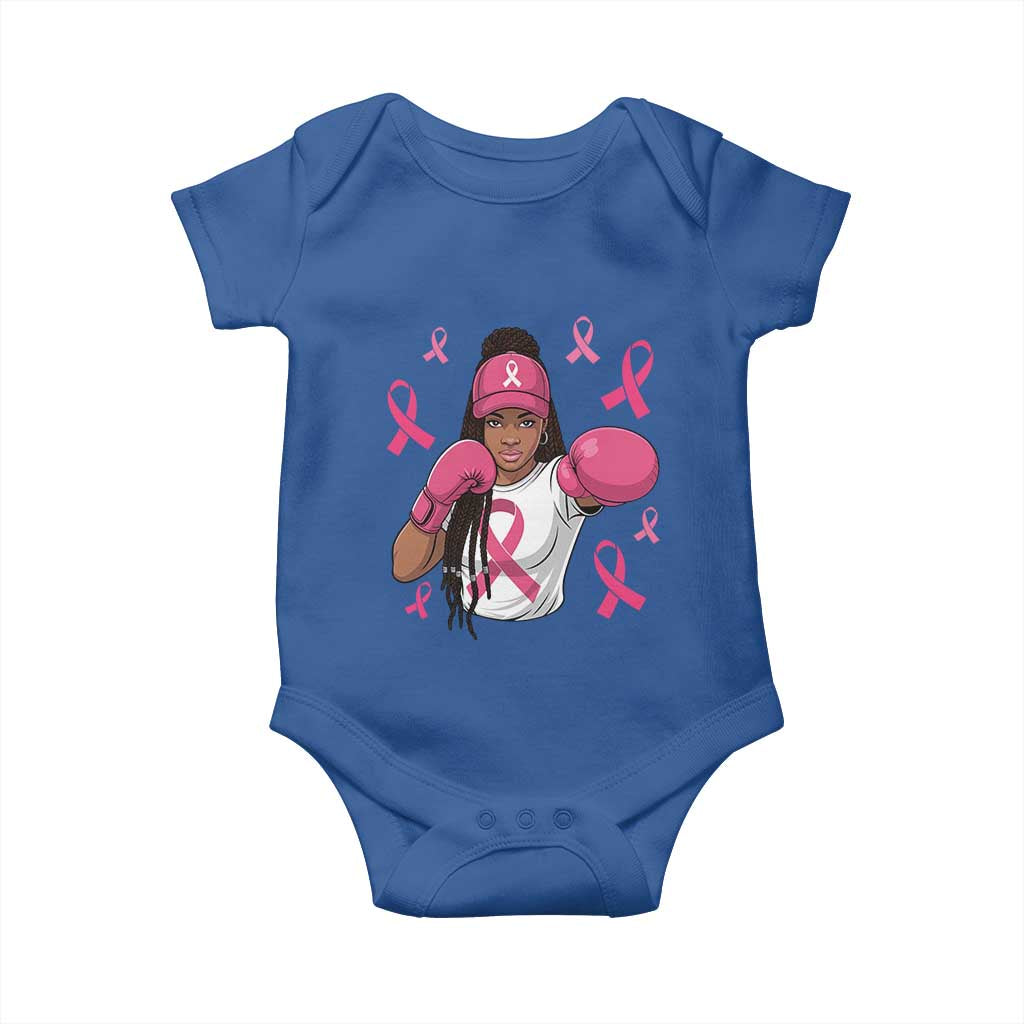 Black Women Fight Breast Cancer Awareness Baby Onesie Pink Ribbon African American TS10 Royal Blue Print Your Wear