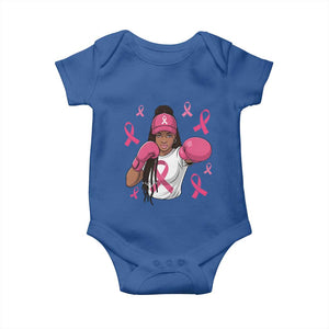 Black Women Fight Breast Cancer Awareness Baby Onesie Pink Ribbon African American TS10 Royal Blue Print Your Wear