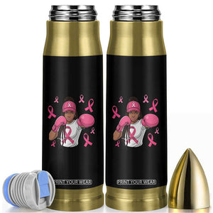 Black Women Fight Breast Cancer Awareness Bullet Tumbler Pink Ribbon African American TS10 Black Print Your Wear