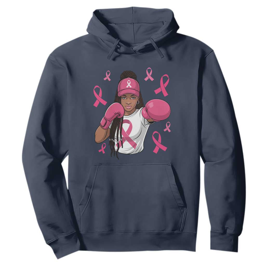 Black Women Fight Breast Cancer Awareness Hoodie Pink Ribbon African American TS10 Navy Print Your Wear
