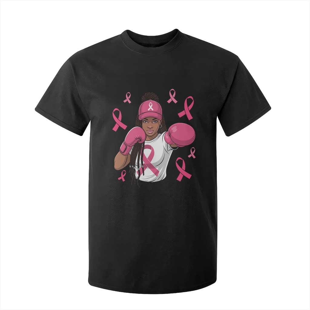 Black Women Fight Breast Cancer Awareness T Shirt For Kid Pink Ribbon African American TS10 Black Print Your Wear
