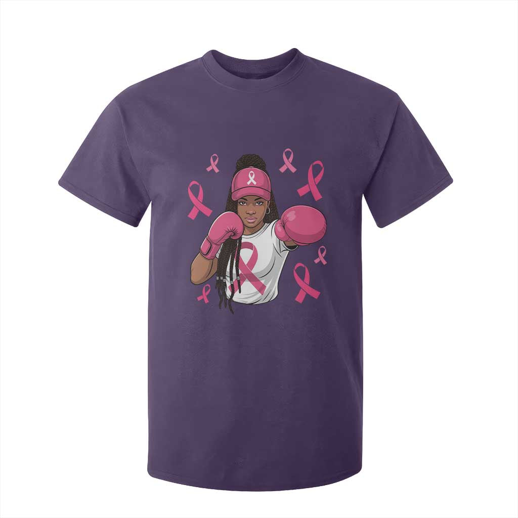 Black Women Fight Breast Cancer Awareness T Shirt For Kid Pink Ribbon African American TS10 Purple Print Your Wear