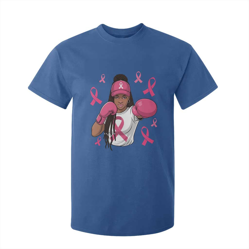 Black Women Fight Breast Cancer Awareness T Shirt For Kid Pink Ribbon African American TS10 Royal Blue Print Your Wear