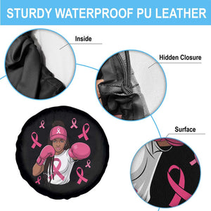 Black Women Fight Breast Cancer Awareness Spare Tire Cover Pink Ribbon African American TS10 Print Your Wear