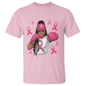 Black Women Fight Breast Cancer Awareness T Shirt Pink Ribbon African American TS10 Light Pink Print Your Wear