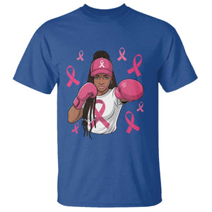 Black Women Fight Breast Cancer Awareness T Shirt Pink Ribbon African American TS10 Royal Blue Print Your Wear