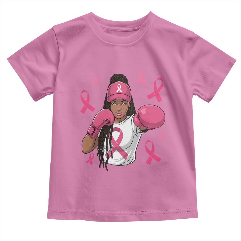 Black Women Fight Breast Cancer Awareness Toddler T Shirt Pink Ribbon African American TS10 Azalea Print Your Wear