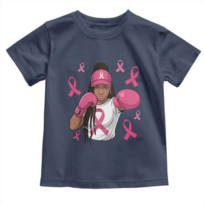 Black Women Fight Breast Cancer Awareness Toddler T Shirt Pink Ribbon African American TS10 Navy Print Your Wear