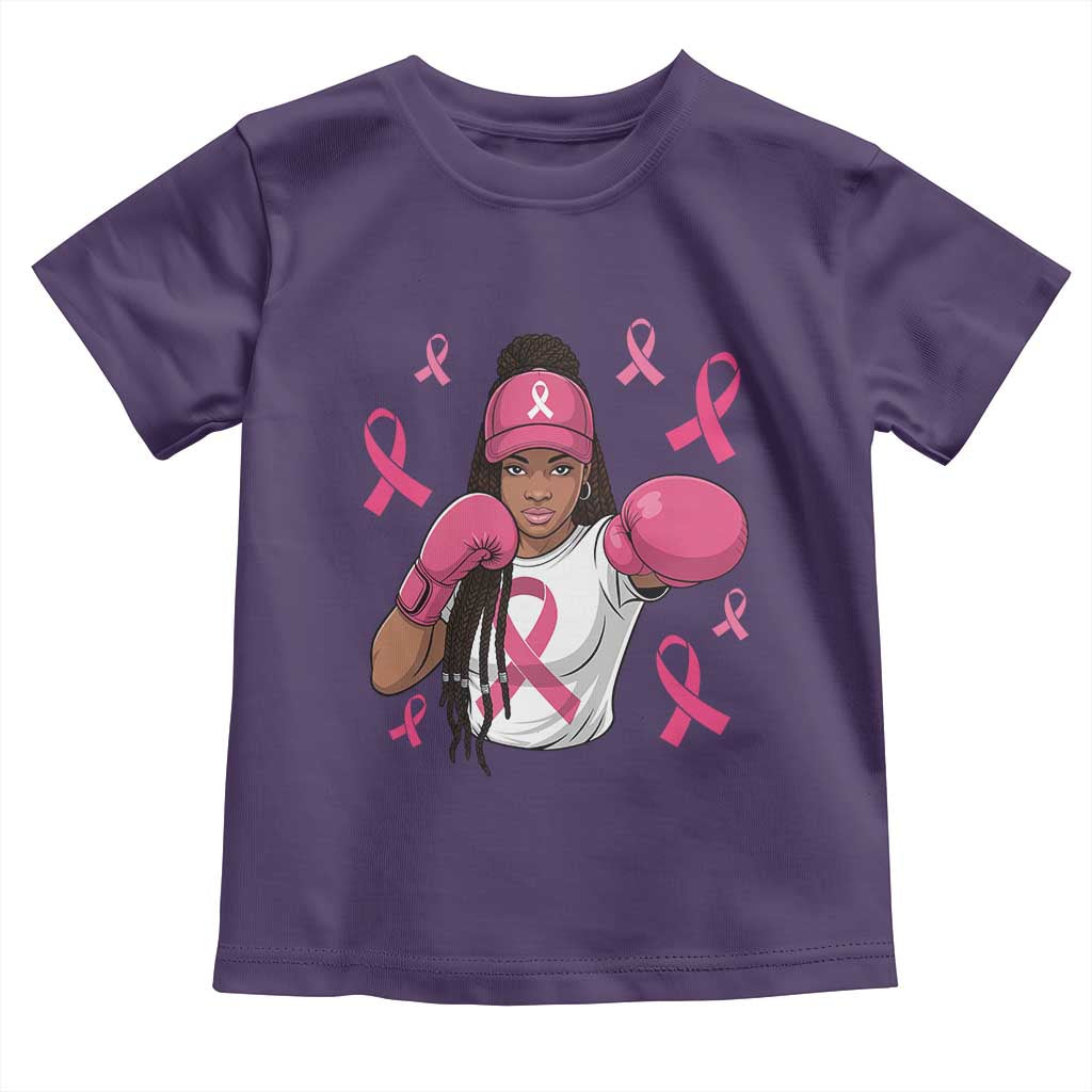 Black Women Fight Breast Cancer Awareness Toddler T Shirt Pink Ribbon African American TS10 Purple Print Your Wear