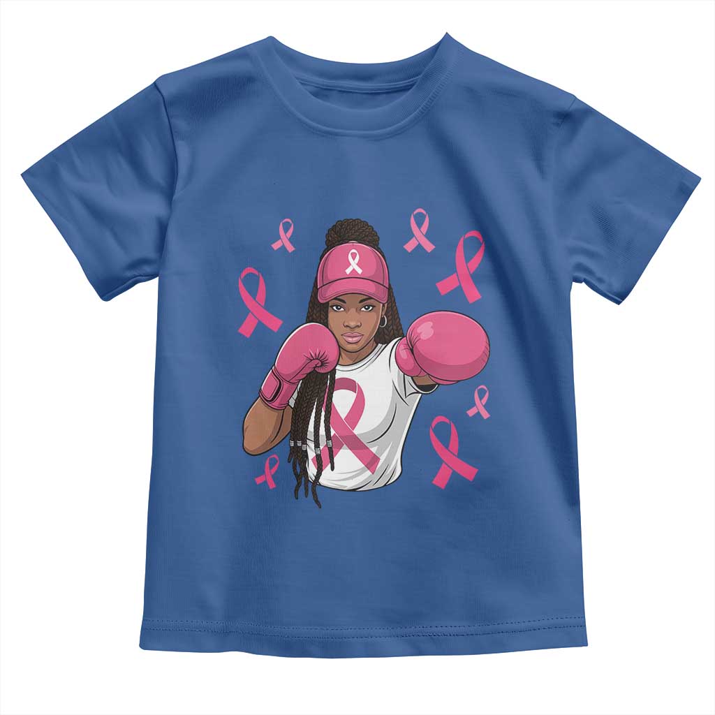 Black Women Fight Breast Cancer Awareness Toddler T Shirt Pink Ribbon African American TS10 Royal Blue Print Your Wear